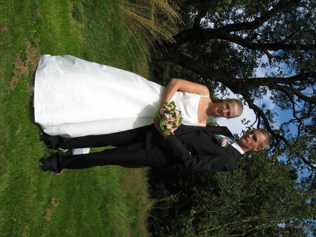 Brudeparret bli´r foreviget